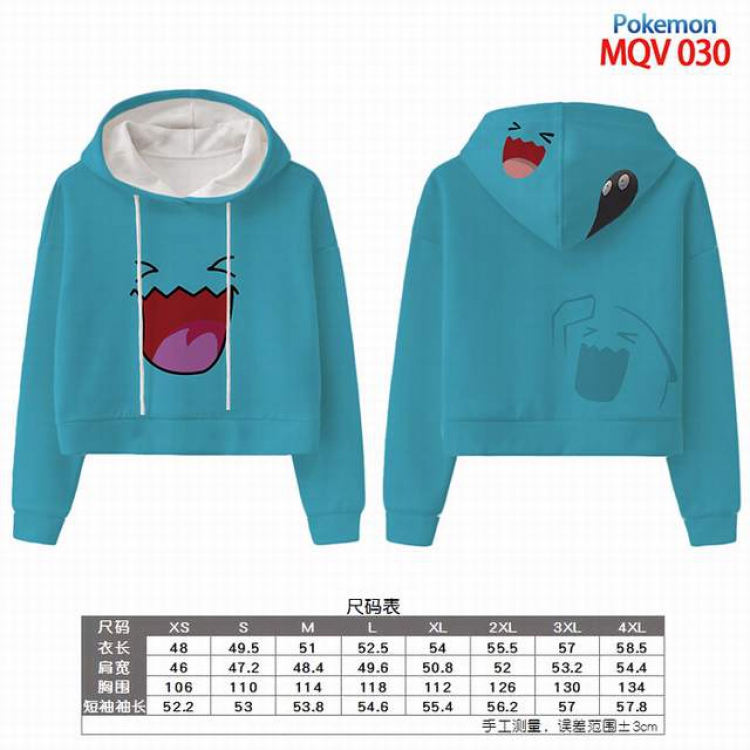 Pokemon Full color printed hooded pullover sweater 8 sizes from XS to 4XL MQV 030