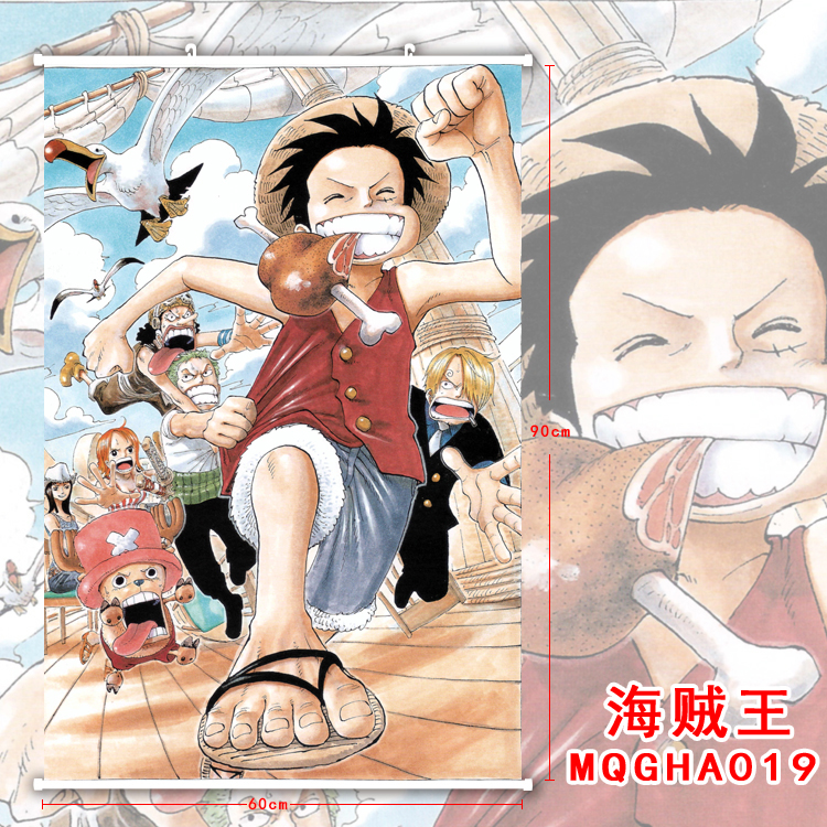 one piece anime wallscroll 60*90cm