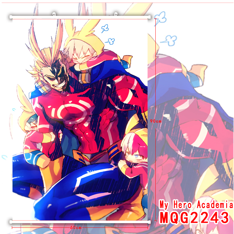 my hero academia anime wallscroll 60*90cm