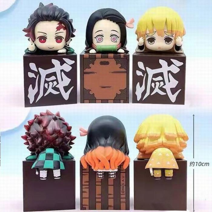 Demon Slayer Kimets a set of 3 Boxed Figure Decoration Model 10CM 0.3KG a box of 100 sets