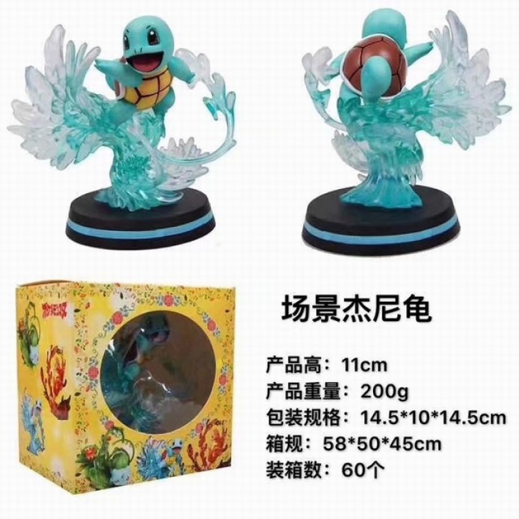 Pokemon Squirtle Boxed Figure Decoration Model 11CM 190G a box of 60