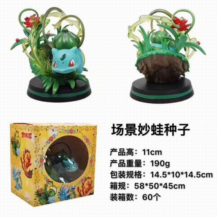 Pokemon Bulbasaur Boxed Figure Decoration Model 11CM 190G a box of 60