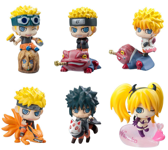 naruto anime figure set 6cm