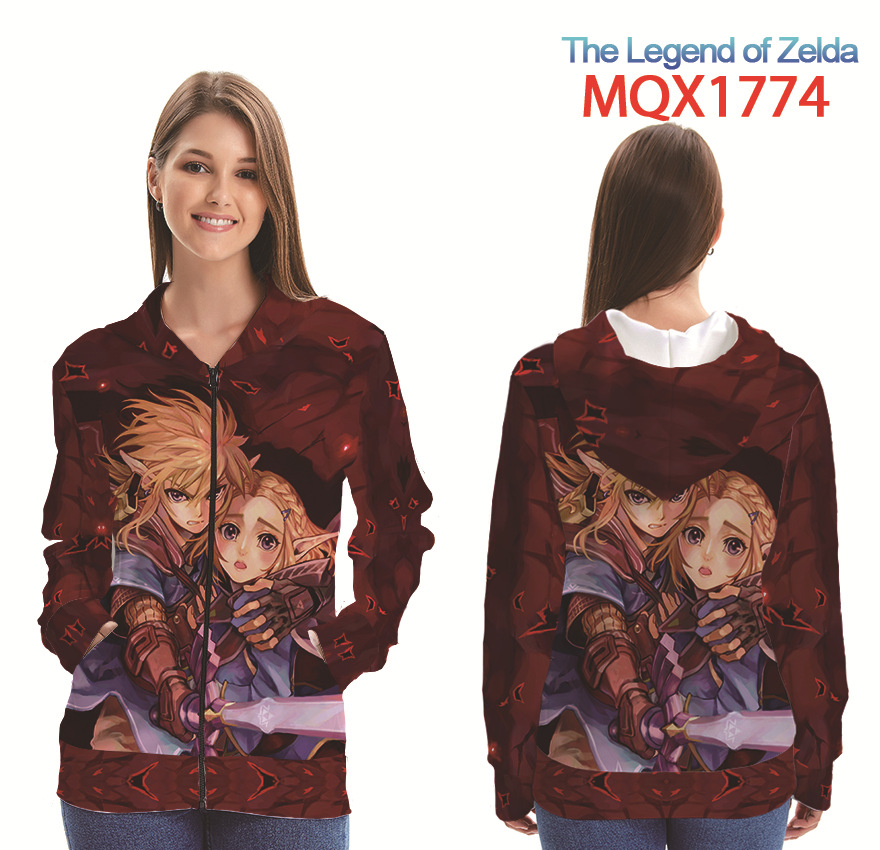 the legend of zelda anime 3d printed hoodie 2xs to 4xl