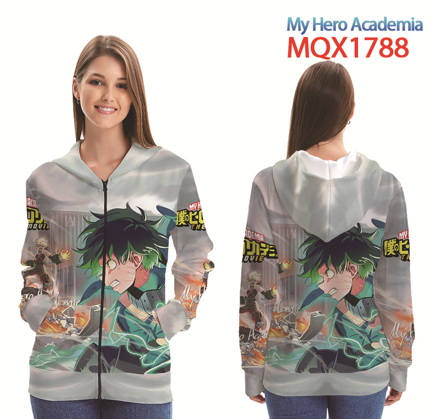 my hero academia anime 3d printed hoodie 2xs to 4xl