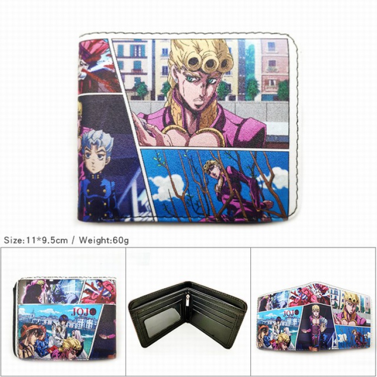 JoJos Bizarre Adventure Short color picture two fold wallet 11X9.5CM 60G-HK-569