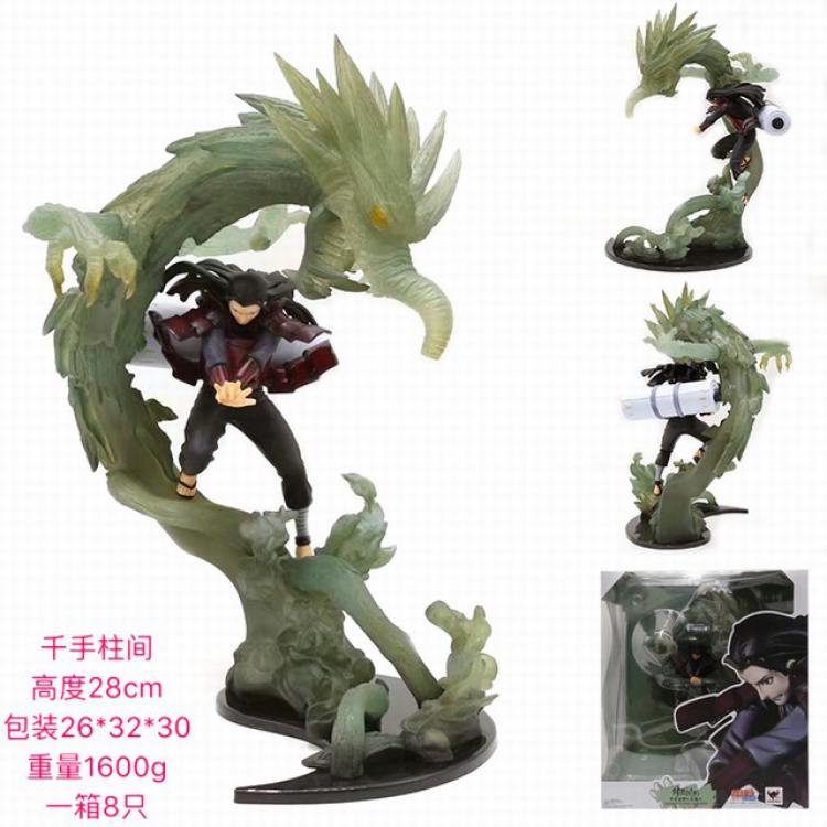 Naruto Shodai Hokage Senju Hashirama Boxed Figure Decoration Model 28CM 1.6KG Color box size:26X32X30CM a box of 8