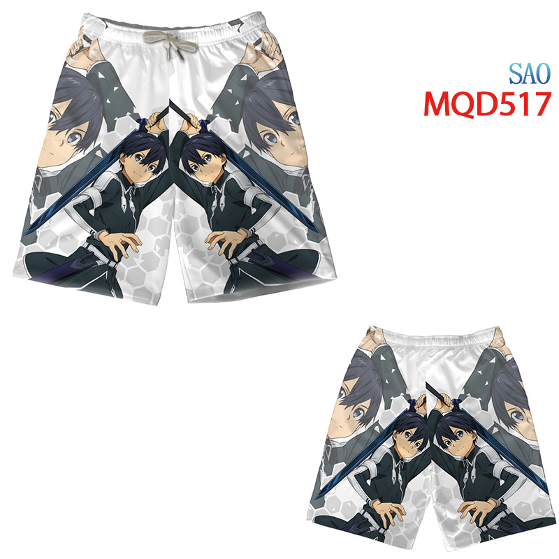 sword art online anime shorts M to 3XL