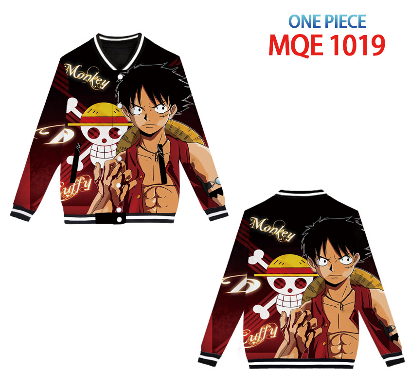 one piece anime 3d printed baseball hoodie xs to 4xl