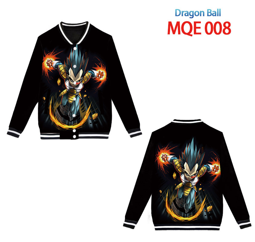 dragon ball anime 3d printed baseball hoodie xs to 4xl