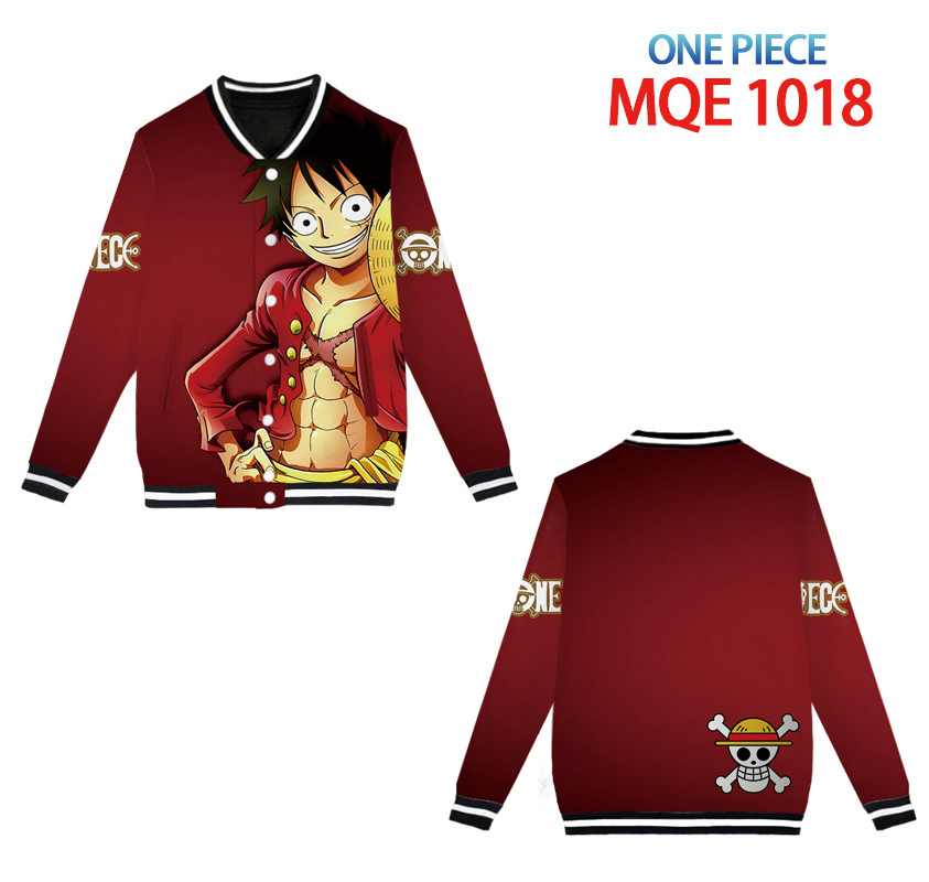 one piece anime 3d printed baseball hoodie xs to 4xl