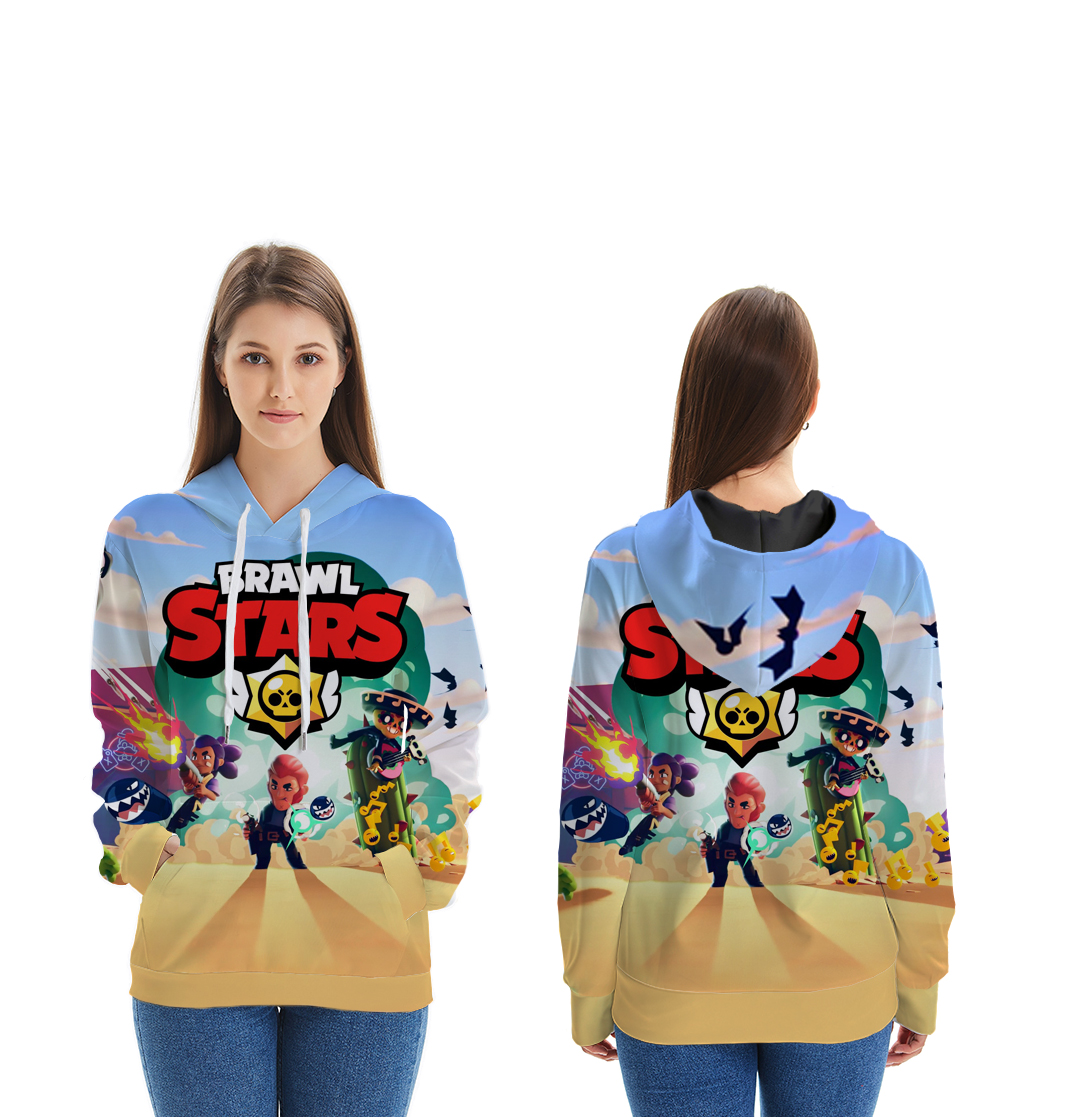 Brawl Stars 3d printed hoodie 2xs to 4xl