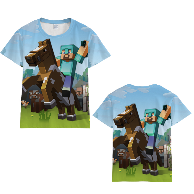 Minecraft 3d printed tshirt 2xs to 4xl