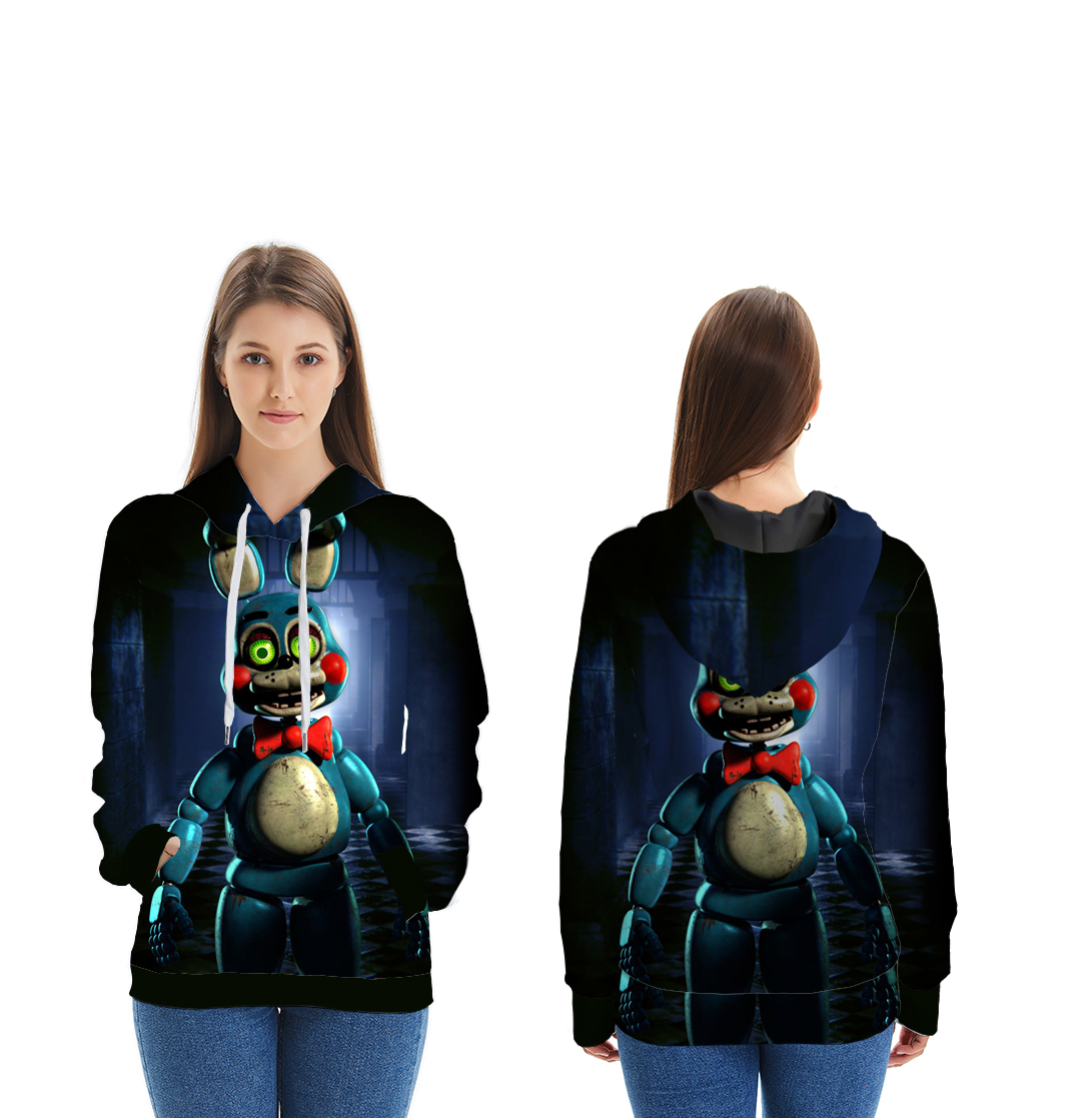 five nights at freddys 3d printed hoodie 2xs to 4xl