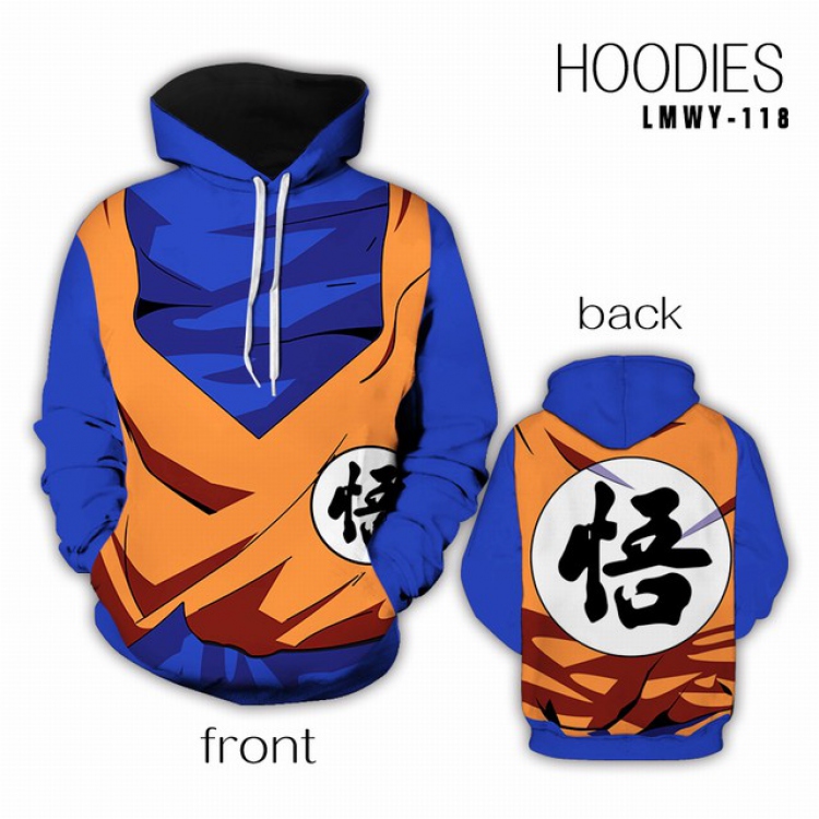 Dragon Ball Full color Hooded Long sleeve Hoodie S M L XL XXL XXXL preorder 2 days LMWY118