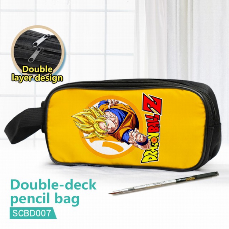 SCBD007-Dragon Ball Double waterproof pencil case 25X7X12CM