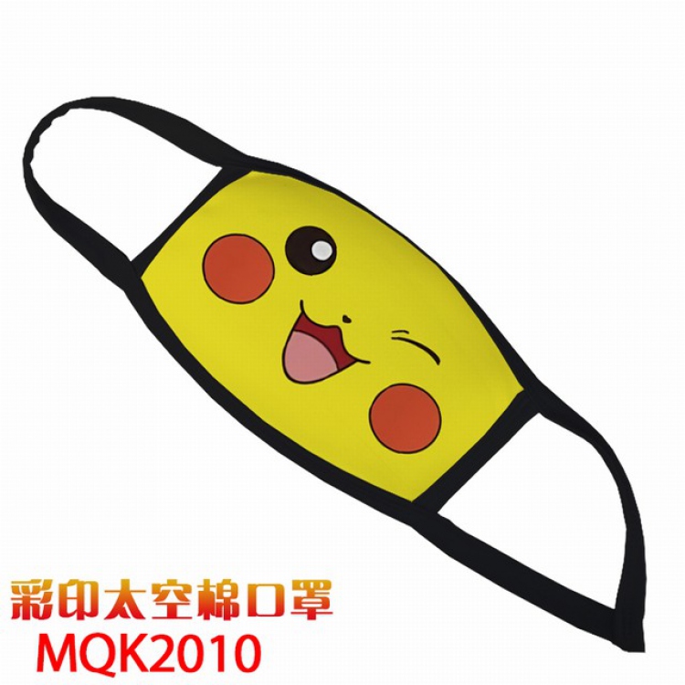 Pokemon Pikachu Color printing Space cotton Masks price for 5 pcs MQK2010