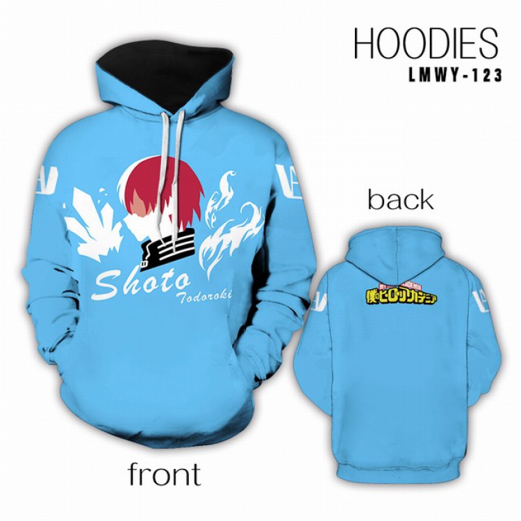 My Hero Academia Full color Hooded Long sleeve Hoodie S M L XL XXL XXXL preorder 2 days LMWY123