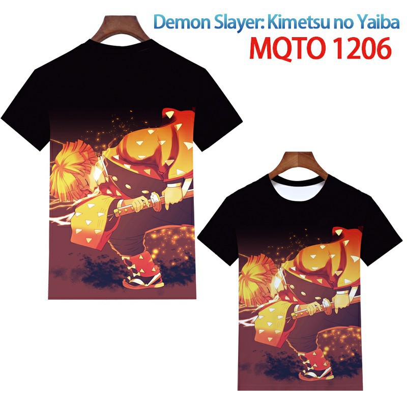 demon slayer anime 3d printed tshirt 2xs to 4xl