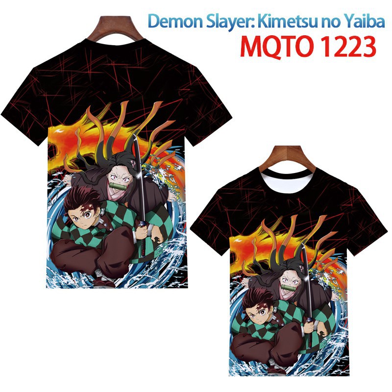 demon slayer anime 3d printed tshirt 2xs to 4xl