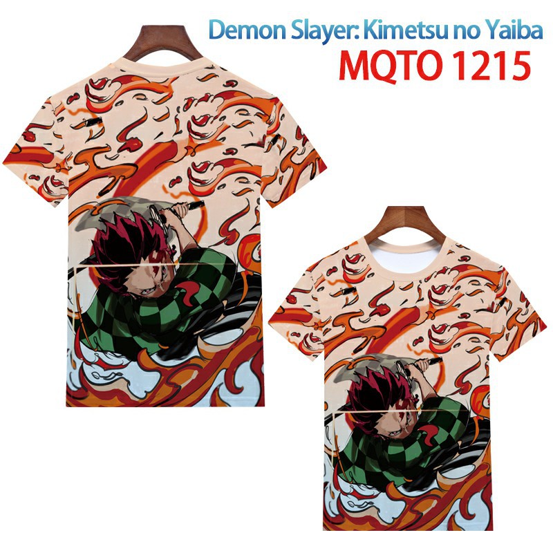 demon slayer anime 3d printed tshirt 2xs to 4xl