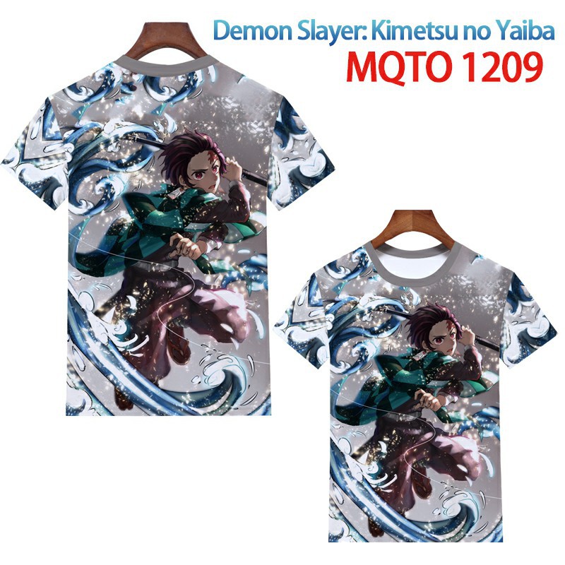 demon slayer anime 3d printed tshirt 2xs to 4xl