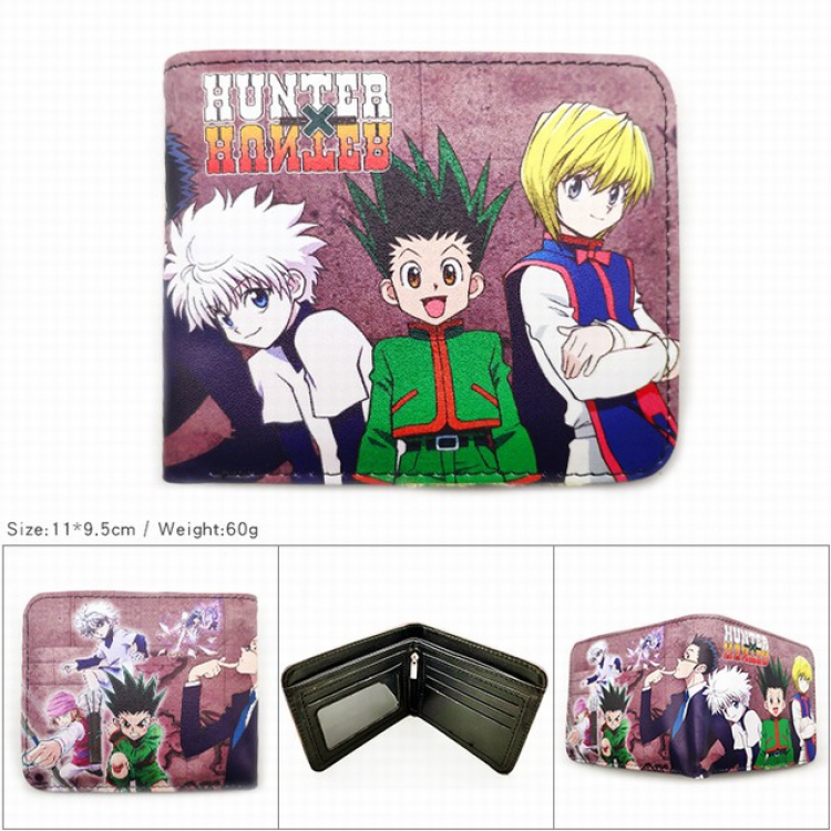 Hunter×Hunter Short color picture two fold wallet 11X9.5CM 60G-HK-576