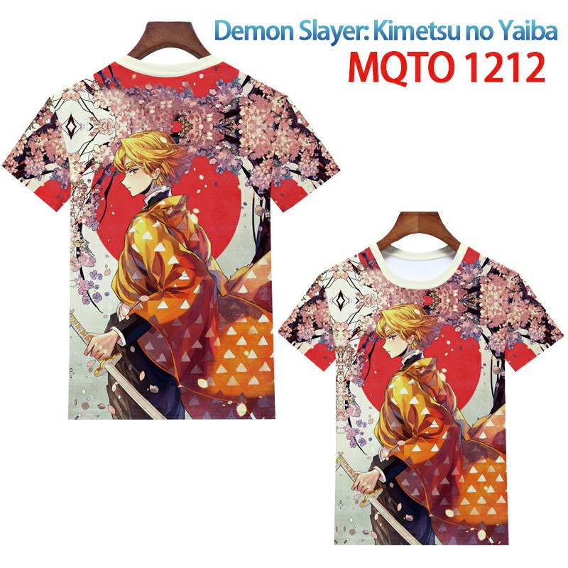 demon slayer anime 3d printed tshirt 2xs to 4xl