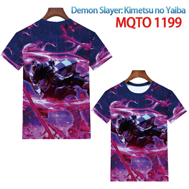 demon slayer anime 3d printed tshirt 2xs to 4xl