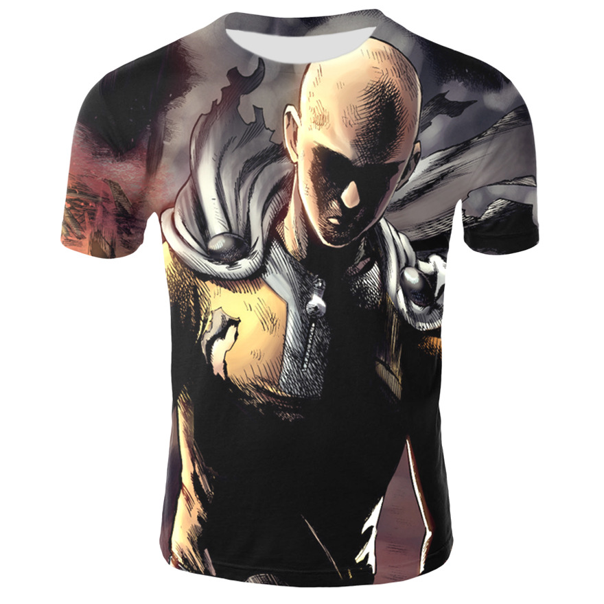 one punch man anime 3d printed tshirt 2xs to 4xl