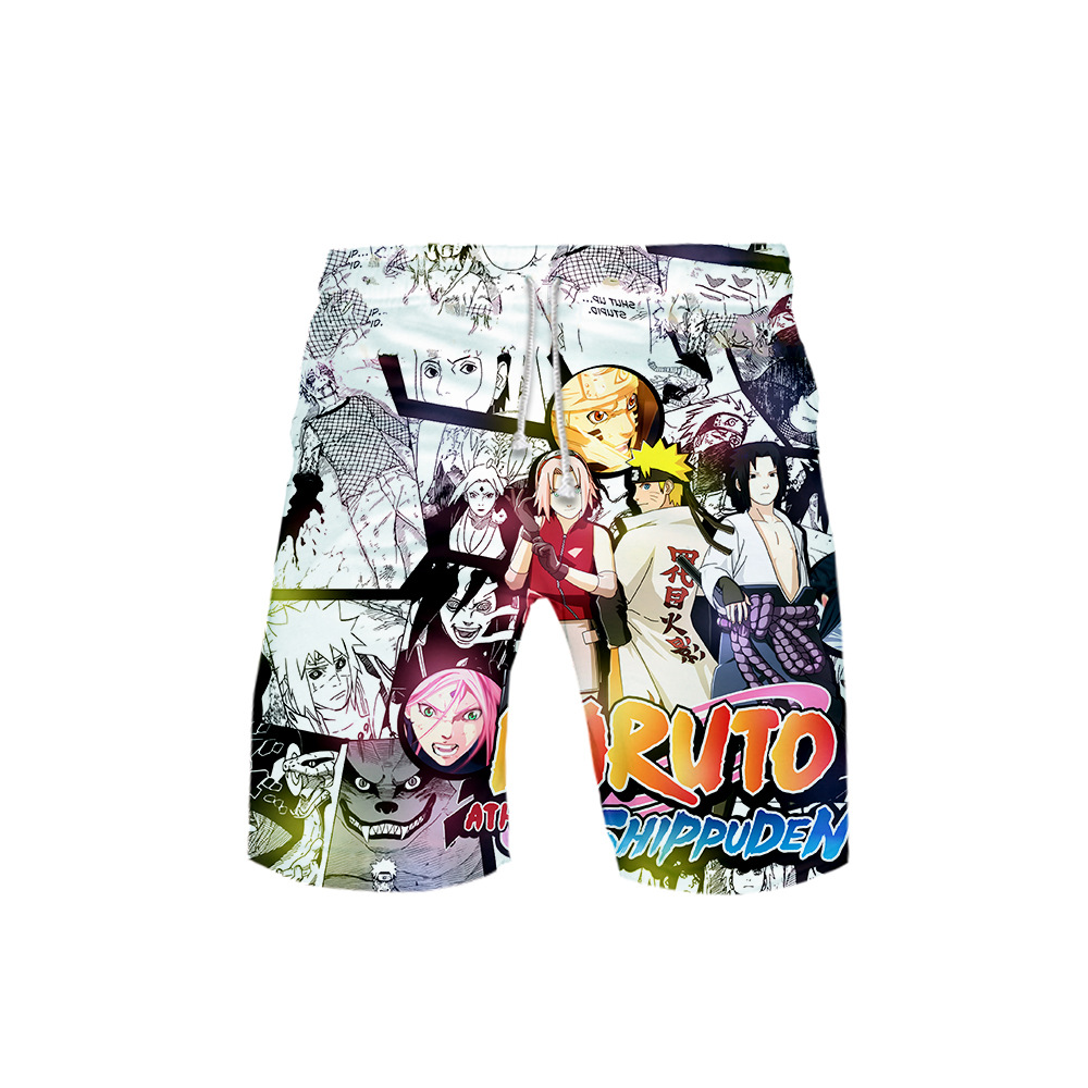 naruto anime beachshorts 2xs to 6xl