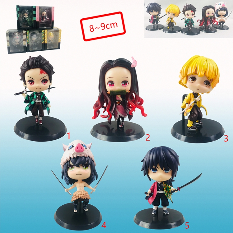 demon slayer anime figure set