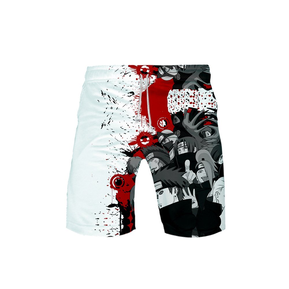 naruto anime beachshorts 2xs to 6xl