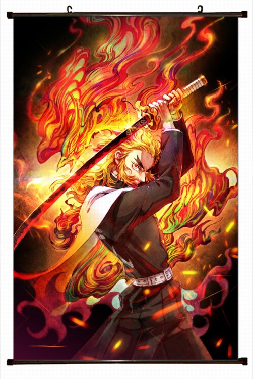 Demon Slayer Kimets Plastic pole cloth painting Wall Scroll 60X90CM preorder 3 days G4-179