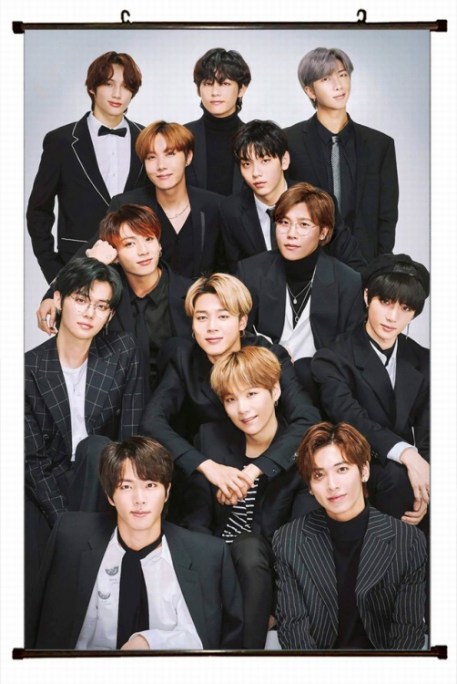 BTS Plastic pole cloth painting Wall Scroll 60X90CM preorder 3 days BS-849