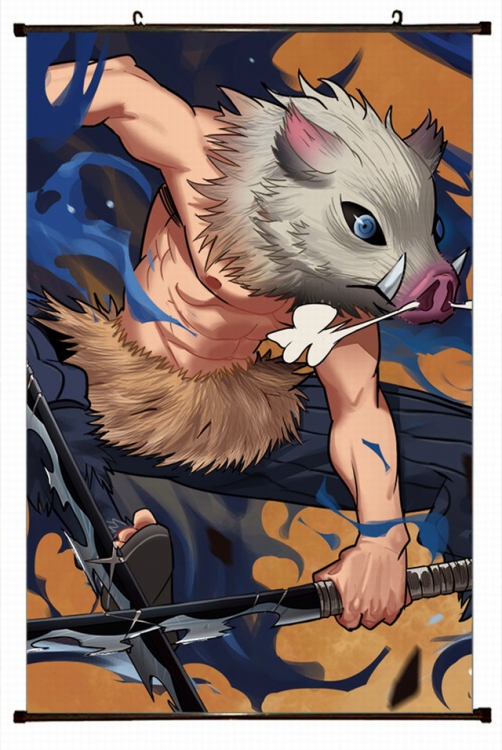 Demon Slayer Kimets Plastic pole cloth painting Wall Scroll 60X90CM preorder 3 days G4-91