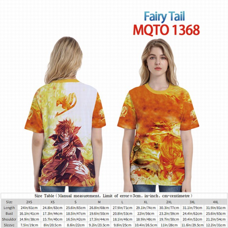 Fairy Tail Full color short sleeve t-shirt 9 sizes from 2XS to 4XL MQTO-1368