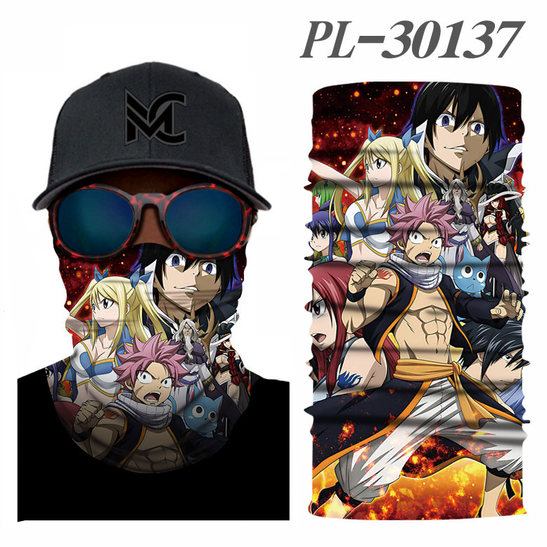 Fairy Tail anime headgear stocking mask magic scarf neck face mask