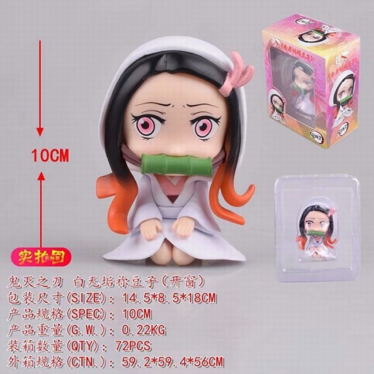 Demon Slayer Kimets Shi Ro Mu Ku Kamado Nezuko (Open window) Boxed Figure Decoration Model 10CM 0.2KG a box of 72