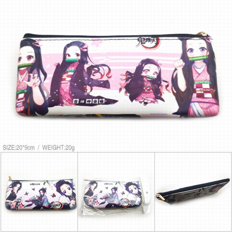Demon Slayer Kimets PU full color zipper storage bag cosmetic bag pencil case price for 5 pcs-CK-054