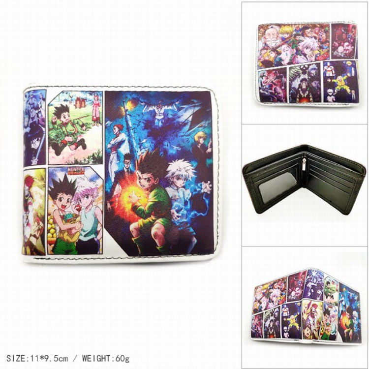 HUNTER×HUNTER Short color picture two fold wallet 11X9.5CM 60G-HK-595