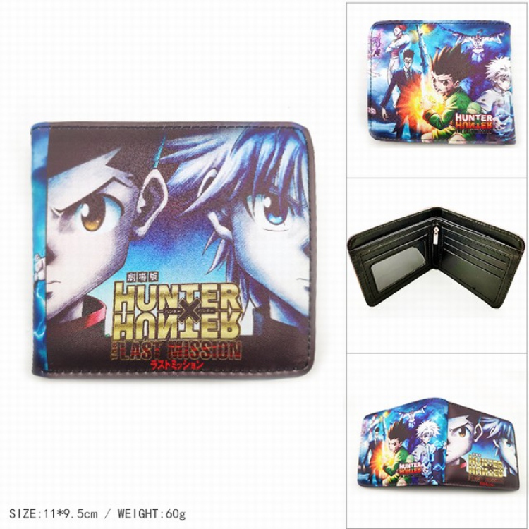 HUNTER×HUNTER Short color picture two fold wallet 11X9.5CM 60G-HK-590