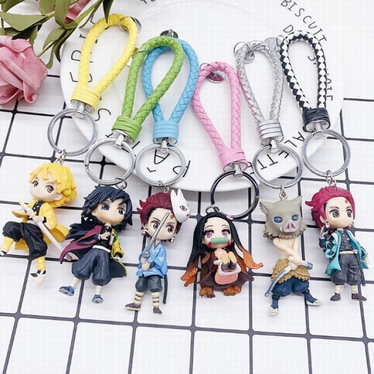 Demon Slayer Kimets Keychain pendant a set of 6