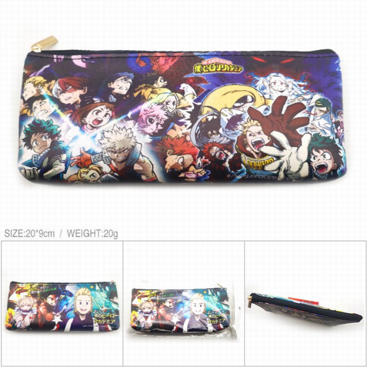 My Hero Academia PU full color zipper storage bag cosmetic bag pencil case price for 5 pcs-CK-052