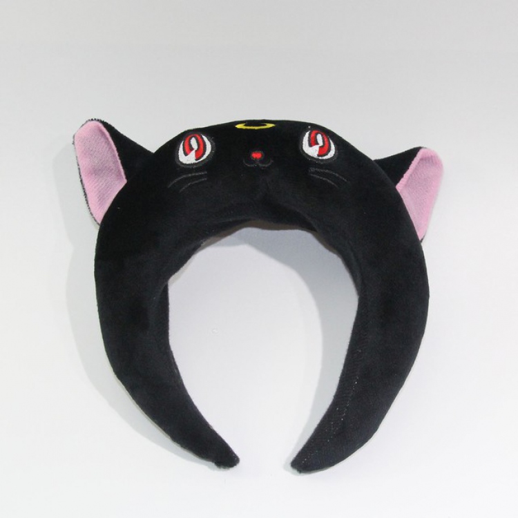 Black Cat Plush doll cute wash Shu makeup hair headdress 19X7CM 0.04KG a set of 3