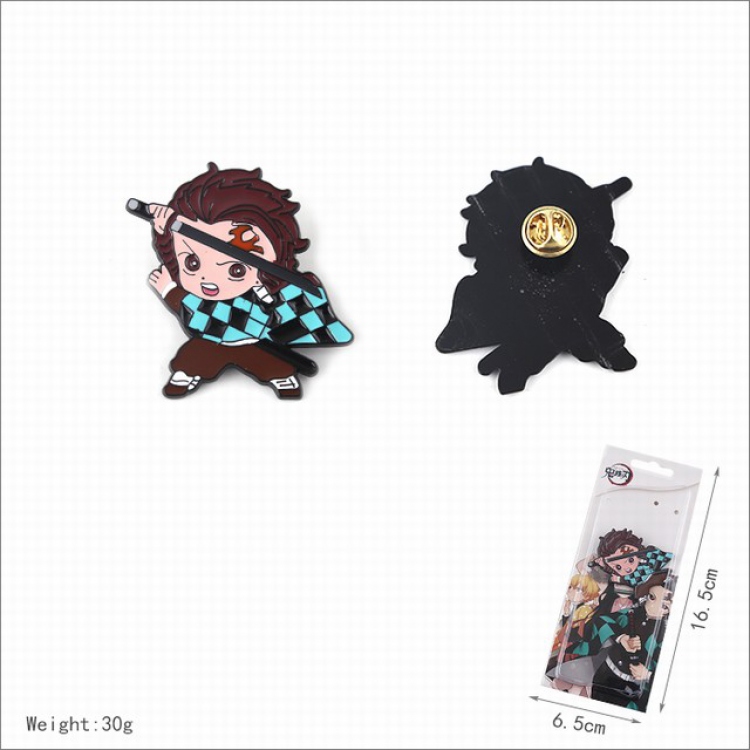 Demon Slayer Kimets Kamado Tanjirou Badge brooch 16.5X6.5CM 30G