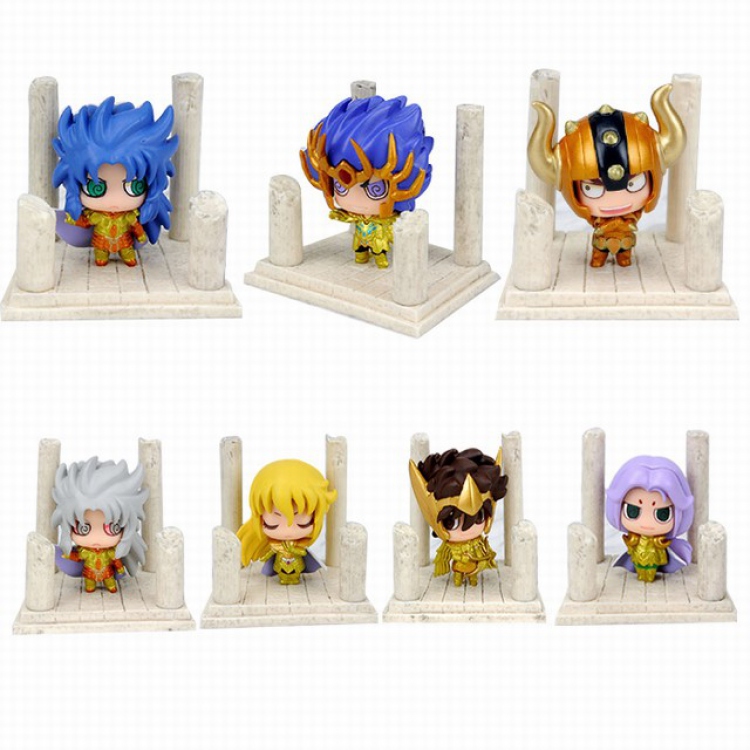 Saint Seiya 1st generation boxed Figure Decoration Model 318G a set of 7