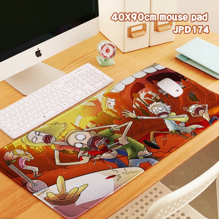 Rick and Morty Anime Locking thick keyboard pad 40X90X0.3CM JPD174