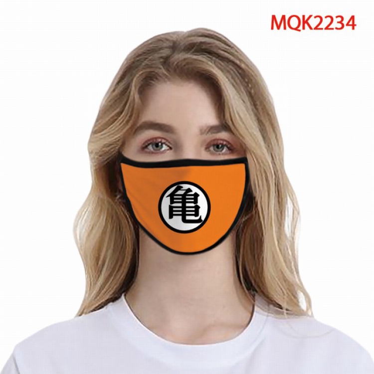 Dragon Ball Color printing Space cotton Masks price for 5 pcs MQK2234