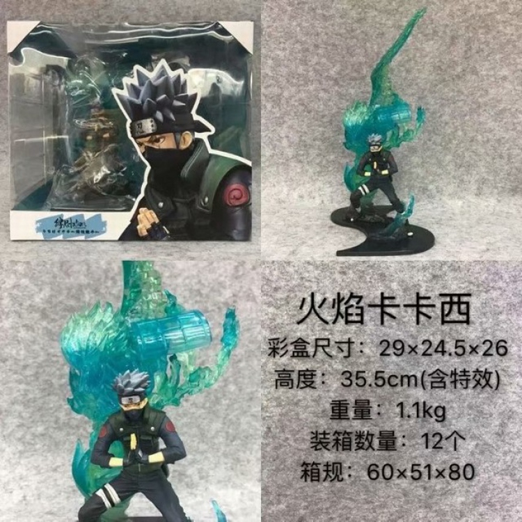 Naruto Hatake Kakashi Boxed Figure Decoration Model 35.5CM 1.1KG a box of 12